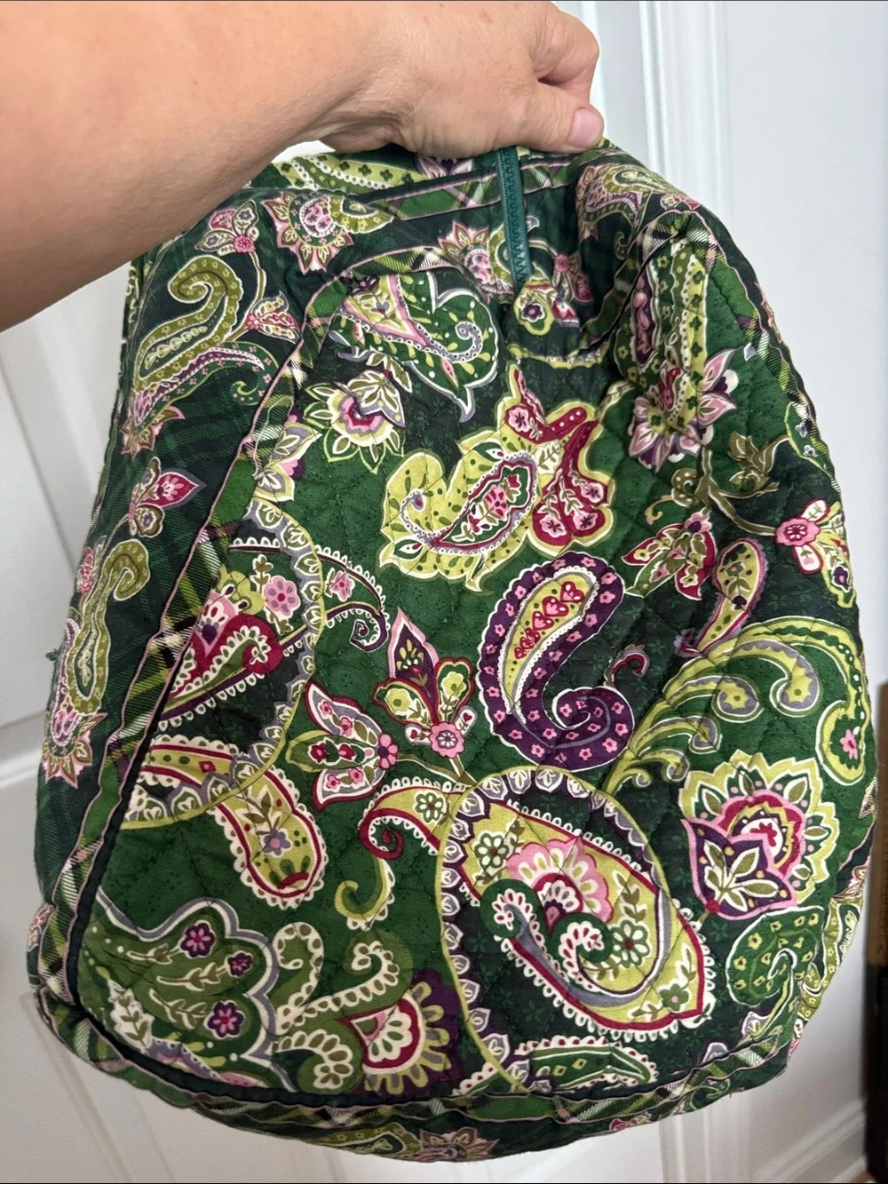 Vera Bradley Paisley Horse Original Duffel Bag - Green